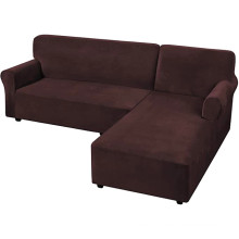 Velvet Corner Dyed L-Shaped Anti-Slip Sectional Slipcovers